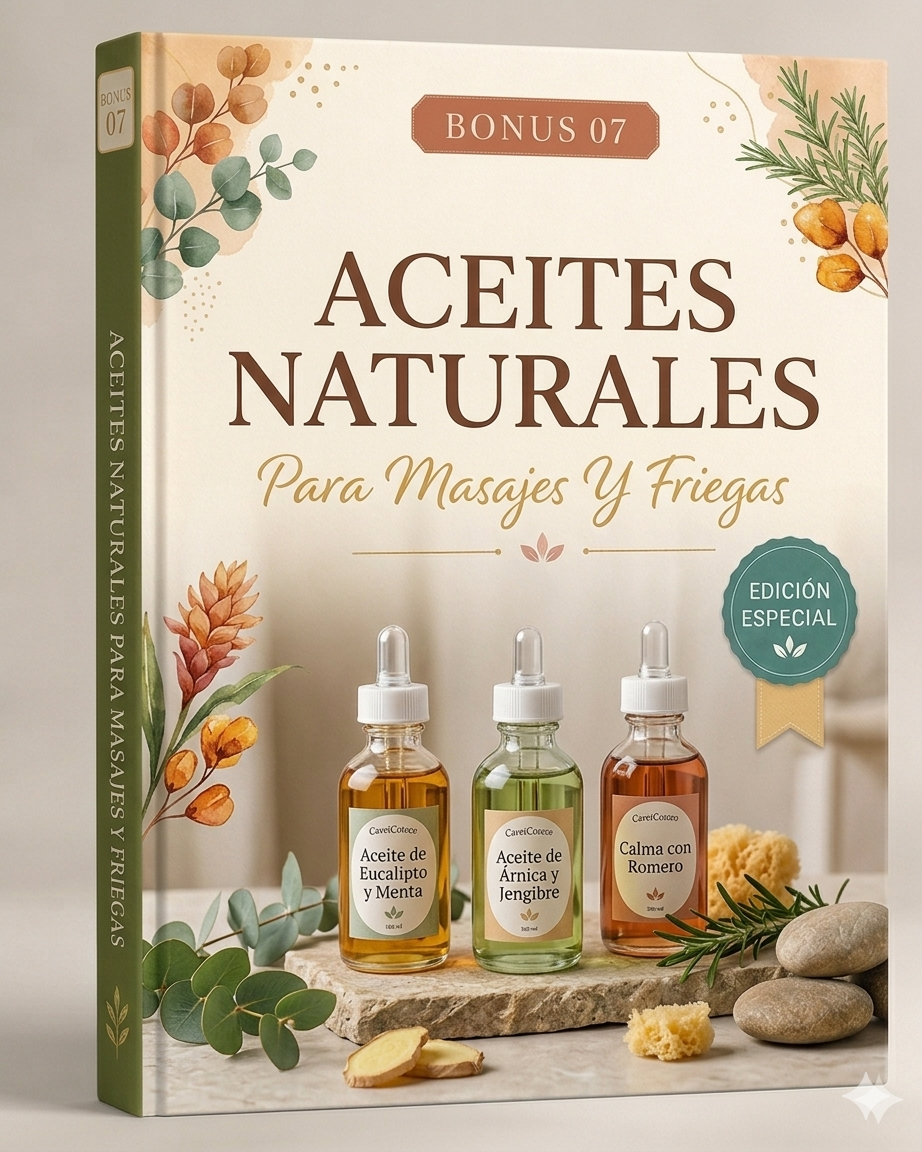 Aceites Naturales para masajes  | PDF descargable | Recetas Sanadoras